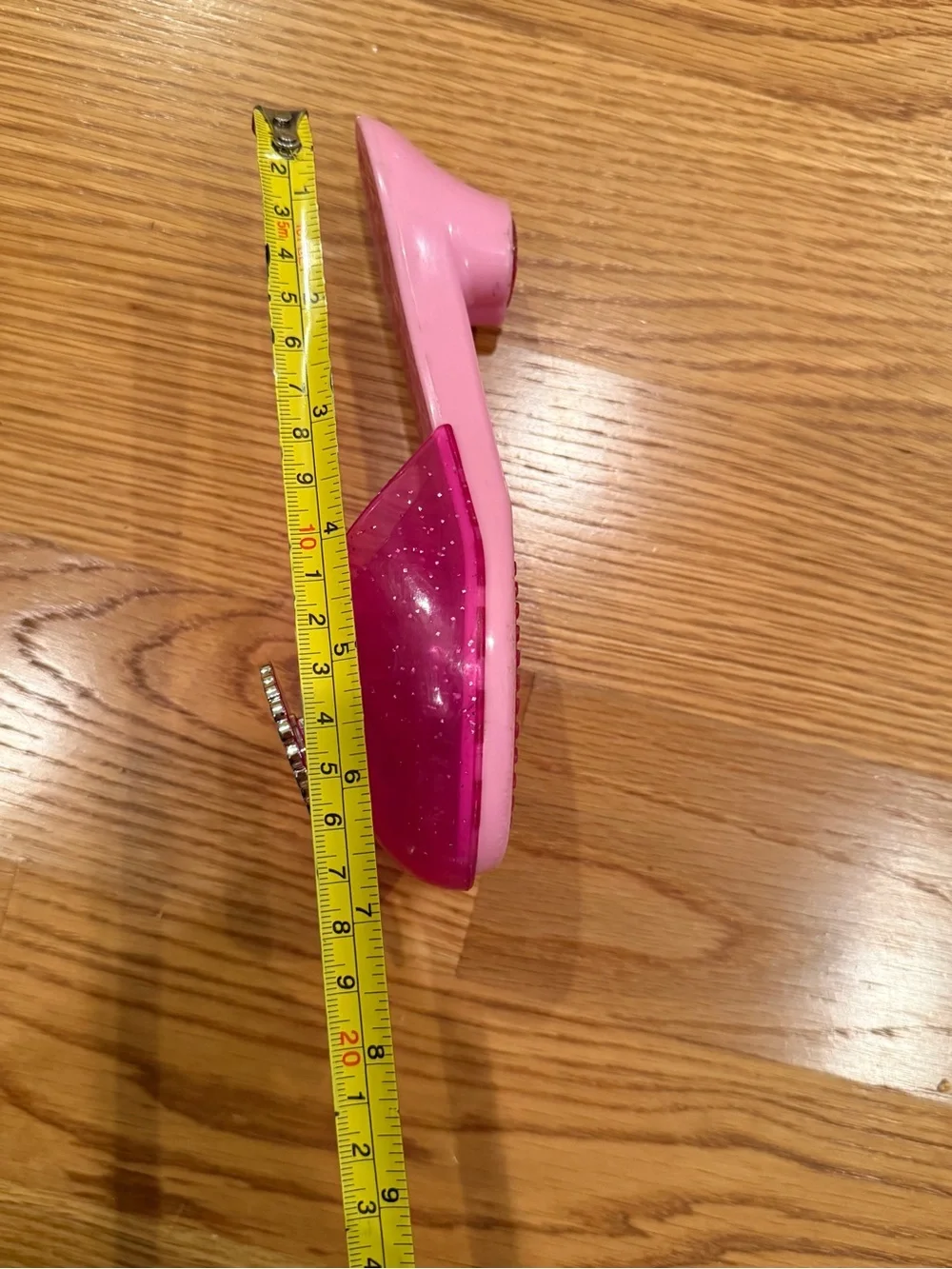 Toddler Kids Pink & Purple heels Jelly Slide Sandals with Heart & Bow Accents